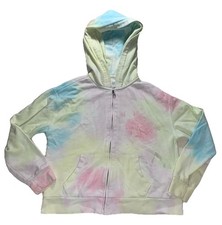 GAP KIDS Hoodie Sz XL 12 Zip Up Tie Dyed