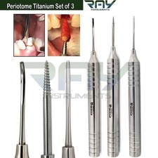 Set Of 3 Dental Periodontal Flex Periotome Titanium Tooth Extraction Instruments
