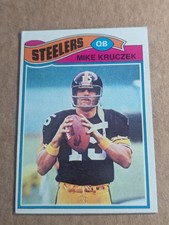 Sharp 1977 Topps #442 Mike Kruczek Pittsburgh Steelers Rookie Card- EX/EX+. rookie card picture