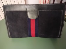 GUCCI CLUTCH BAG SUEDE
