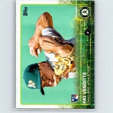 2015 Topps Update Series - Pat Venditte #US81 (RC) - Oakland Athletics