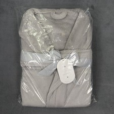 New Amy Miller Bath Robe Adult Unisex Gray Luxury Robe One Size Fits Most