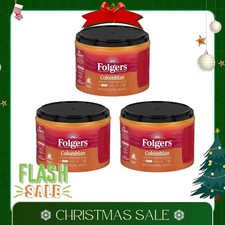  3 Pack  Folgers Colombian Ground Coffee, Medium Roast, 22.6 oz Canister