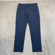 Vuori Meta Pants Men 32x30 Navy Athletic Slim Fit Chino 5 Pocket Stretch