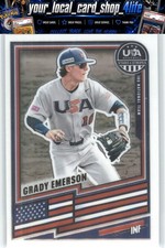 2026 Panini Stars & Stripes Prizm USA Baseball #141 Grady Emerson