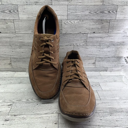 Clarks Rockton Tan Scarpe da Ginnastica Casual Uomo Taglia 13M