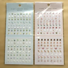 Kamio Japan Tiny Adore Seal Set Paper Stickers Notebook Crafts Used