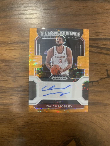 2022-23 Panini Prizm Draft Picks Orange Pulsar /49 Isaiah Mobley Rookie Auto RC