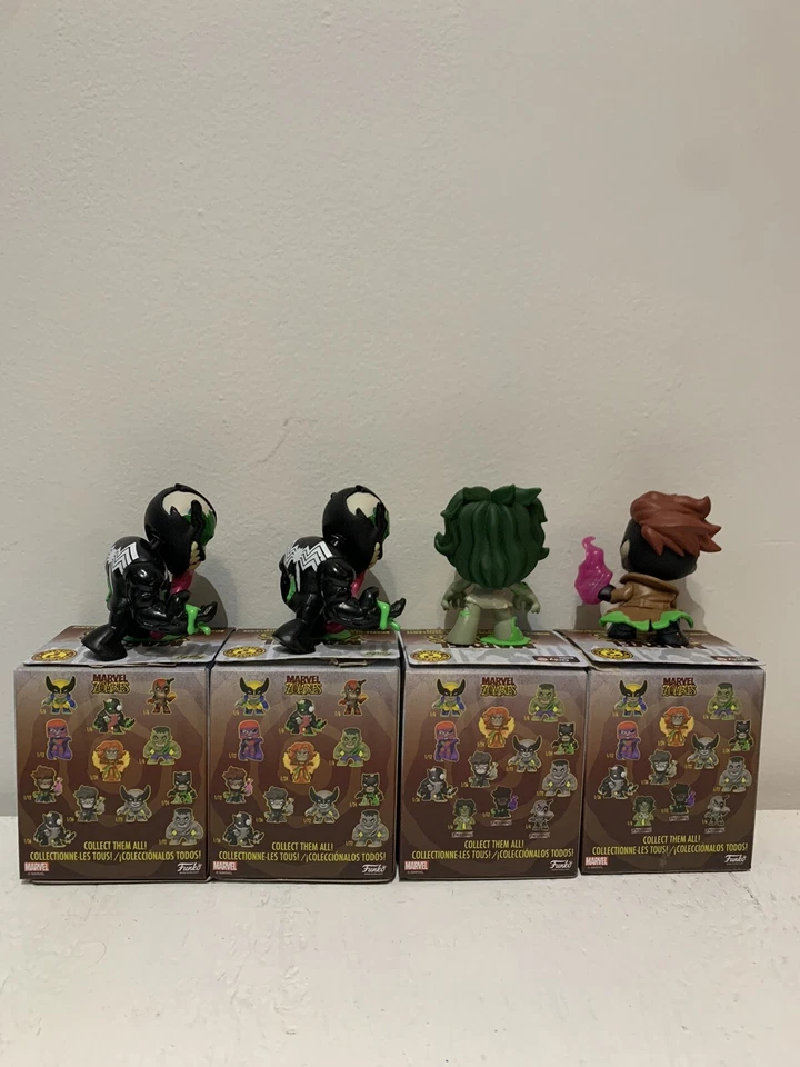 Funko Mystery Mini Marvel Zombies lot of 4 ( 2 Venom, 1 She-hulk, 1 Gambit ) - Image 2 of 4