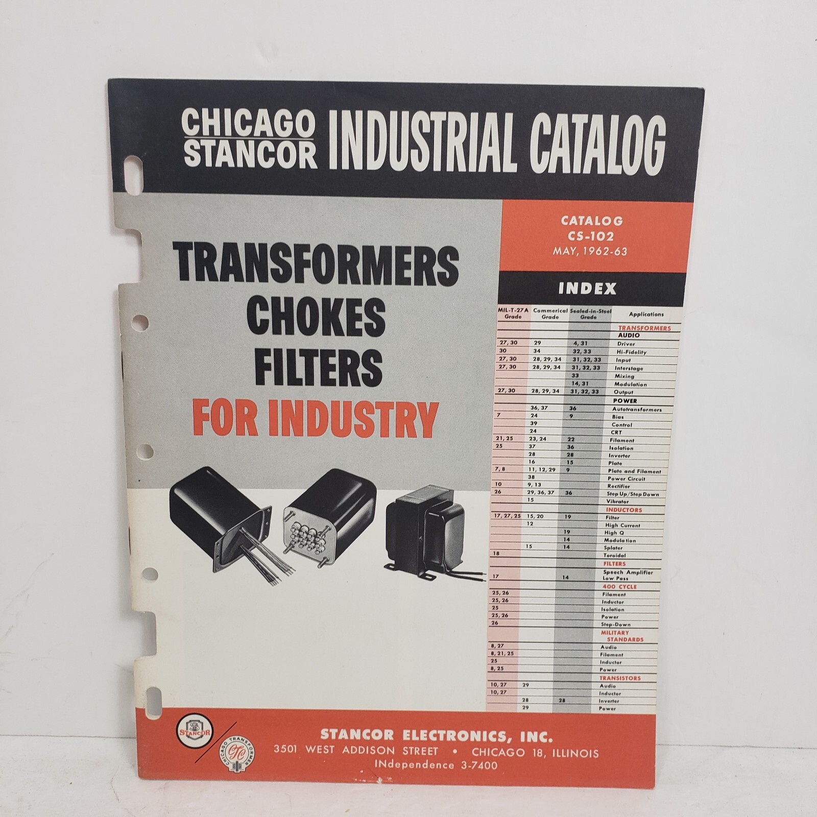 ATQ Chicago Stancor Industrial Catalog Trans Chokes Filters Industry