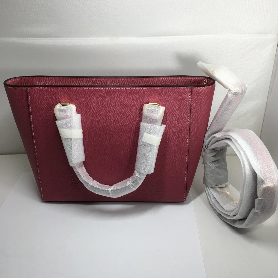 Bolso Bandolera COACH Alice Cuero Granulado Rojo Foto 4 de 4