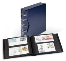 Lighthouse Large #10 FDC BLUE Album Holds 200 Covers & Postcards + Slipcase NEW