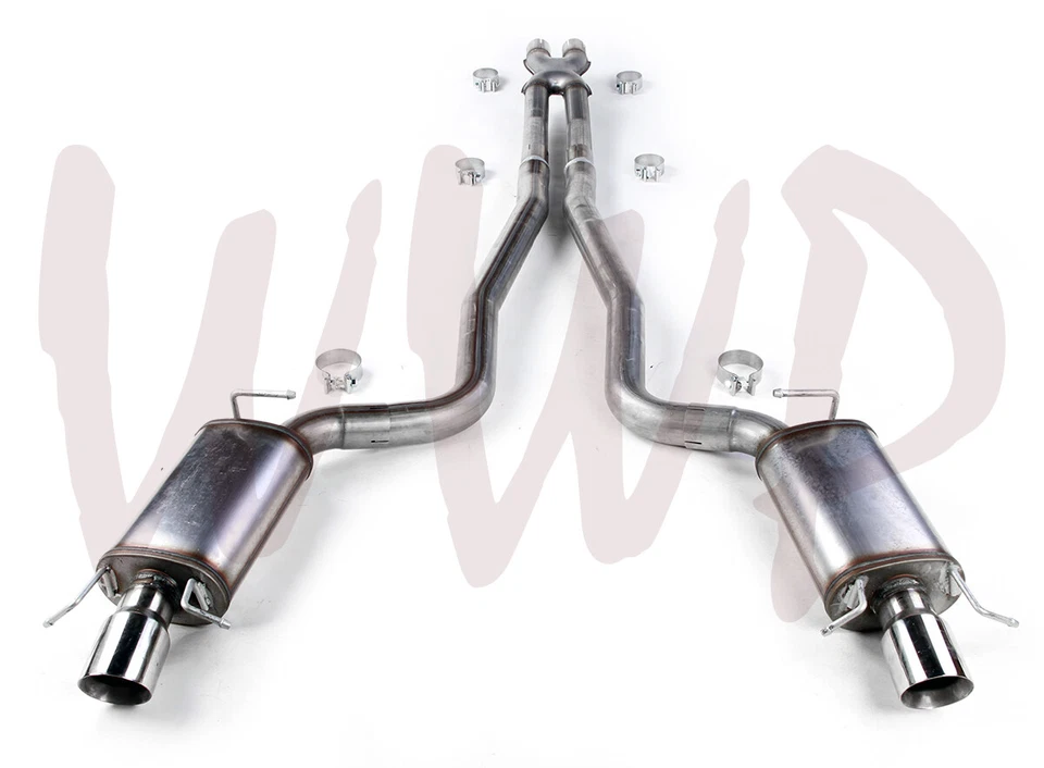 Sistema de silenciador de escape CatBack de acero inoxidable 09-14 Cadillac CTS-V sedán LSA X Foto 3 de 3