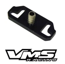 VMS RACING FUEL PRESSURE REGULATOR RAIL ADAPTER RISER BLACK FOR HONDA ACURA
