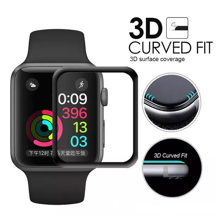 3D Curved Full Cover Apple Watch Series 11,9,10 Tempered Glass - Main Image