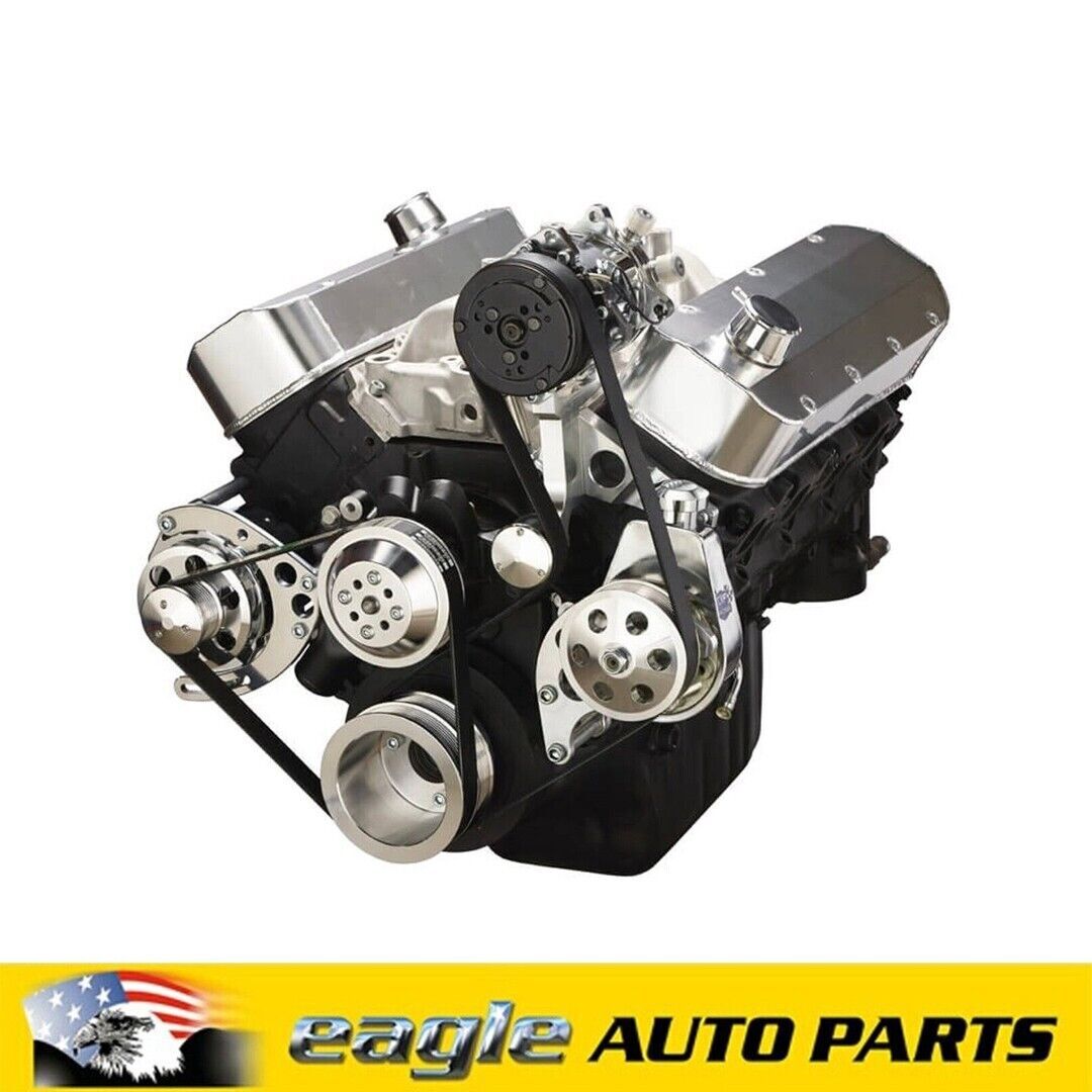CHEV 454 Engines Alt, P/S & A/C Serpentine Conversion Kit # 454 ...