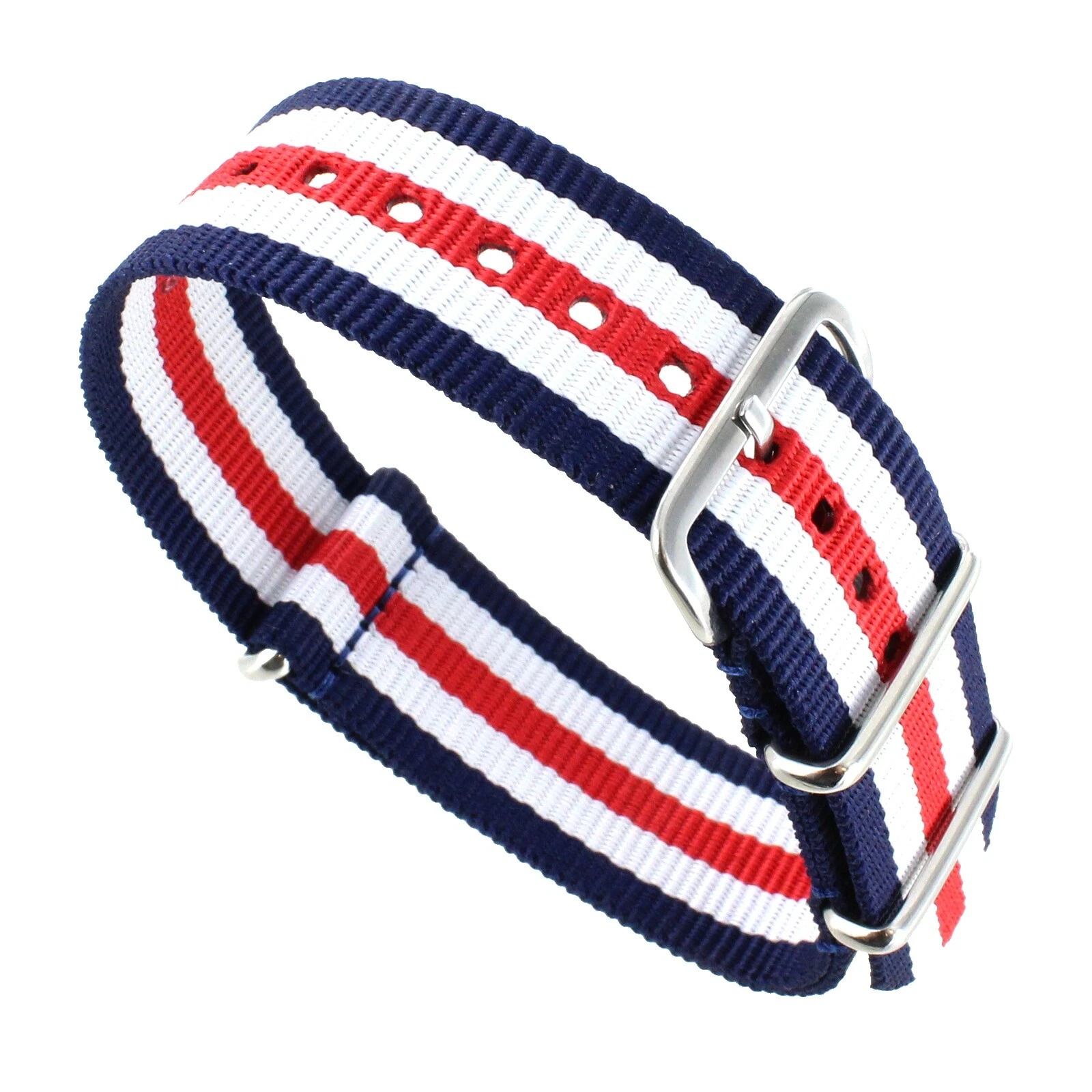 Nylon Branco casual de Pulseiras de Relógio