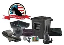 American Pond Freedom DIY Pond Kit 11' x 11' - Complete  w/ 16" Waterfall