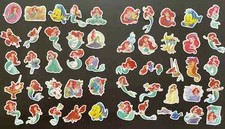 50 Various Disney's Little Mermaid Stickers All Different