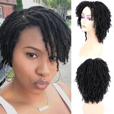 Curly Dreadlock Wig Short Twist Synthetic Braided Wigs Afro Short Curly Wigs USA