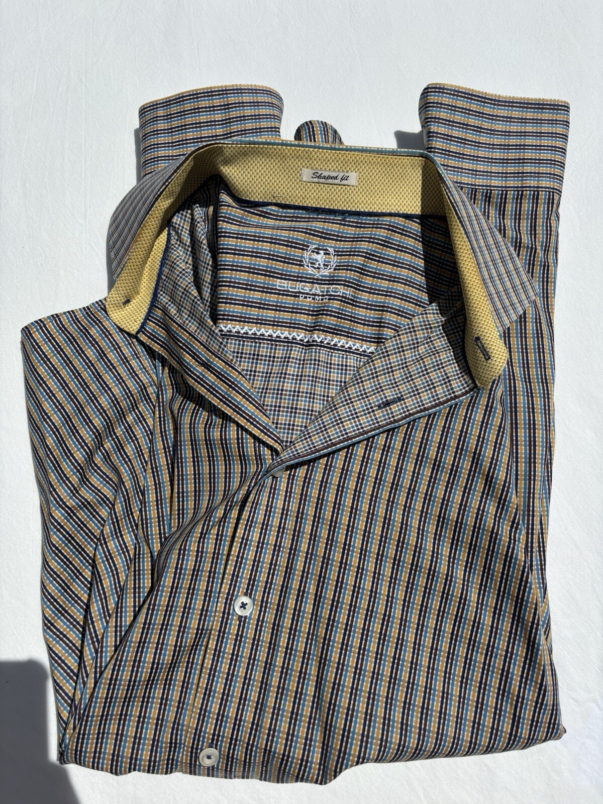 Men's Large Bugatchi Button Down Formal Dress Shi… - image 2