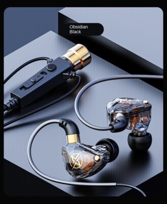 Mini sound card live broadcast headphones with MIC headset anchor recording ampl