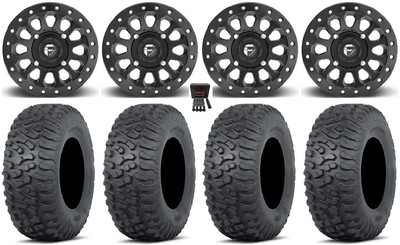 Fuel Vector Beadlock 15'' Wheels Bk 35'' Terra Hook Tires Can-Am Defender