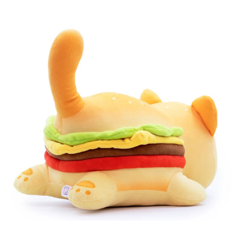 burger cat plush