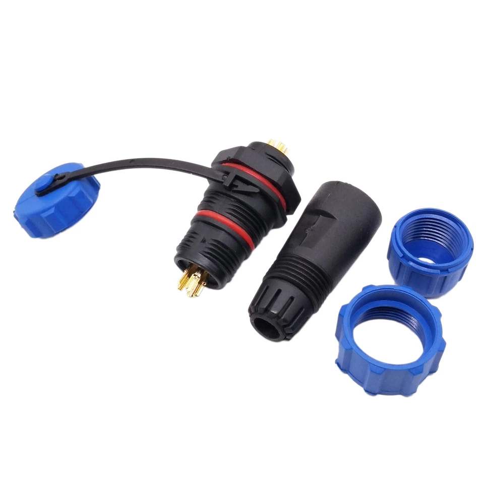 US Stock 5 Pins Waterproof IP68 Aviation Cable Circular Connector Panel Mount - Image 3 of 4