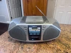 VTG Aiwa CSD-FD91 Tape Recorder CD Boombox Speaker T-Bass CD Player SEE VIDEO