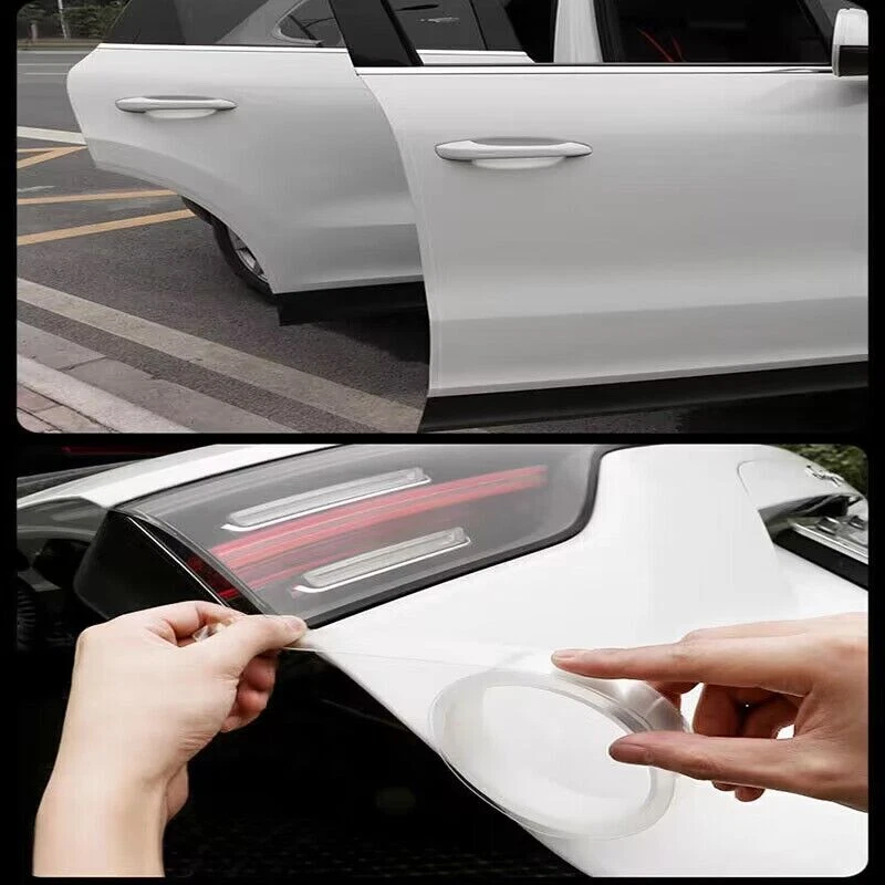 Protector adhesivo transparente para puerta de coche antiarañazos-tira de cubierta antiarañazos de umbral/ Foto 4 de 4