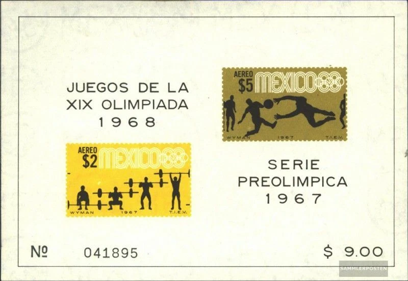 Mexico Bloque 10 (edición completa) nuevo 1967 Pre-olímpico. Juegos ´67, Mexico - Imagen 1 de 1