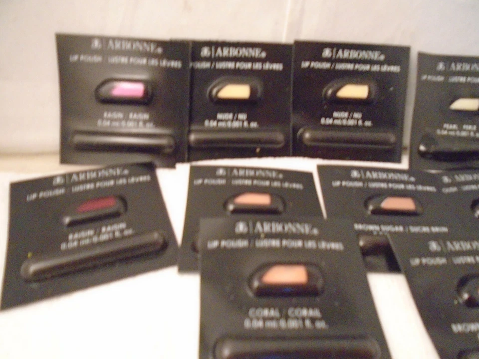  Kit de pinceles de esmalte de labios Arbonne 0,04 ml cada paquete de 15 tonos asst Foto 3 de 4