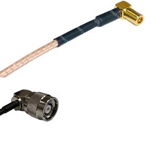 RG316 SMB MALE ANGLE to RP-TNC Male Angle RF Cable Rapid-SHIP LOT