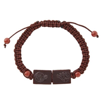 Macrame Scapular Bracelet - Adjustable Brown