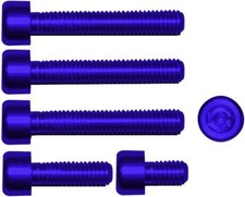 Gas Cap Screw Kit Replacement Suzuki Motorcycles Made In USA BLUE Billet New