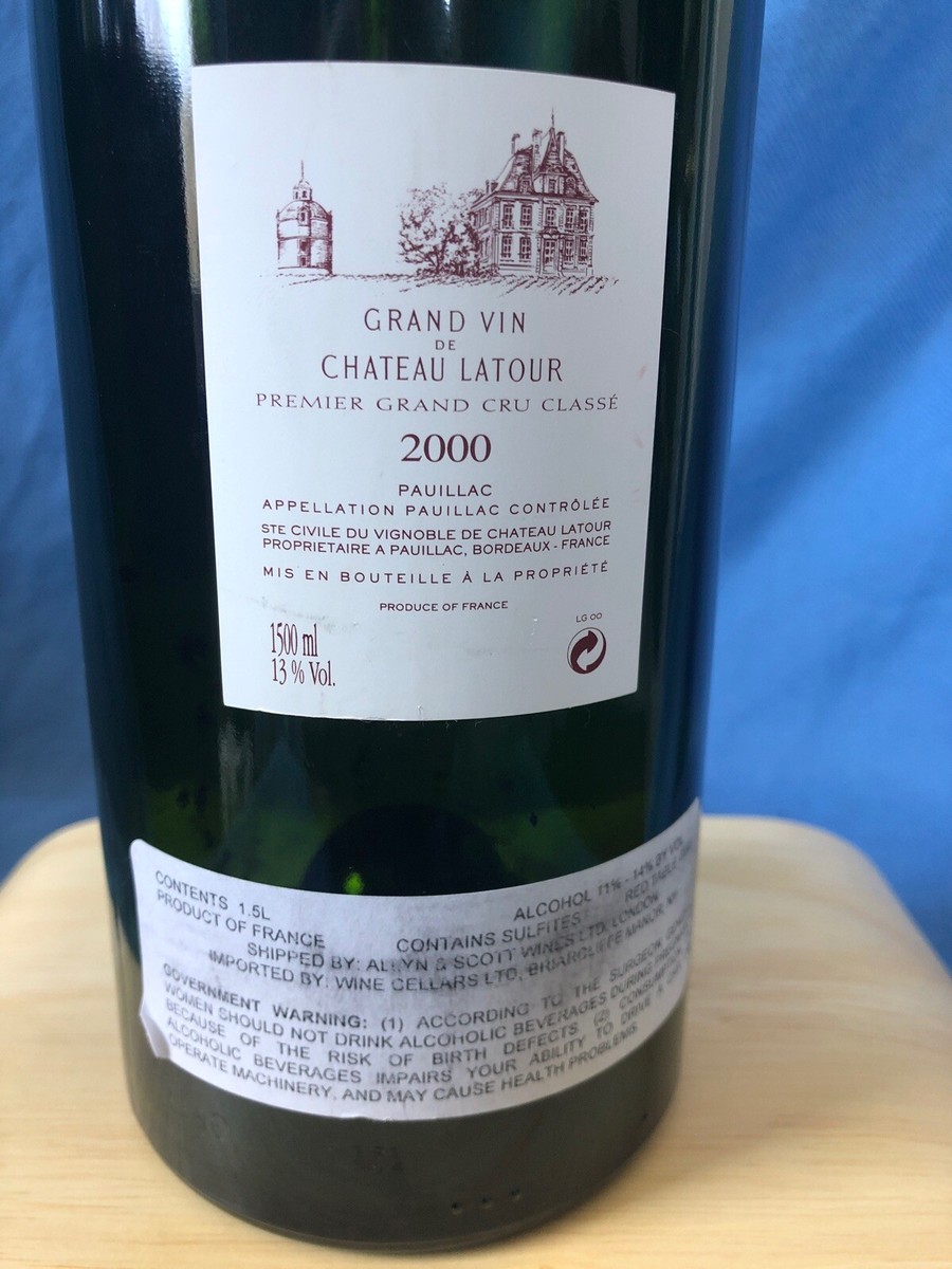 Château Latour 1988, Pauillac, 1er Cru Classéu.bn, slightly depressed