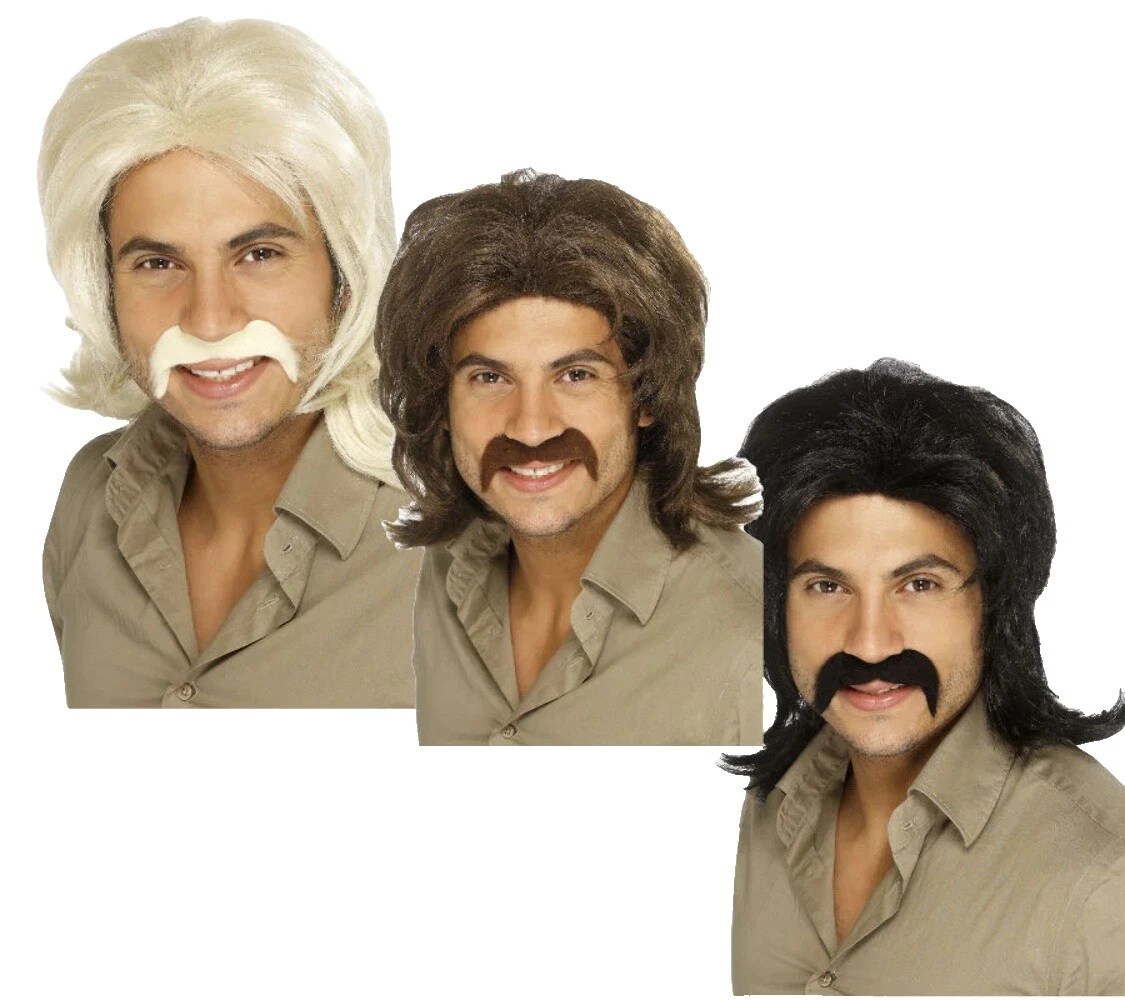 Smiffys 1970s Theme Costume Wigs & Facial Hair
