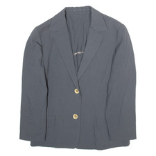 Etienne Aigner Womens Blazer Jacket Grey Wool Uk 8