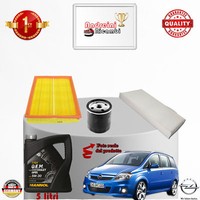 Inspektionskit Filter + ÖL Xopel Zafira B 1.6 Gnc 69KW 94CV Von 2007->