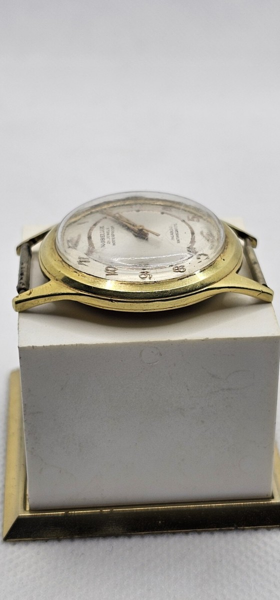 Vintage Swiss Made Nobellux Watch 21 Jewels Incabloc
