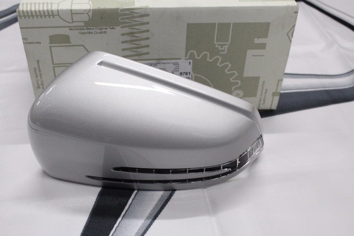 Genuine Mercedes-Benz LH Polar Silver Mirror Housing & Indicator  
