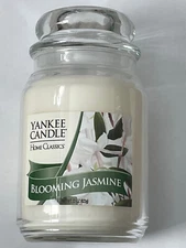 Yankee Candle Blooming Jasmine Large 22 oz Single Wick House Warmer Jar NEW