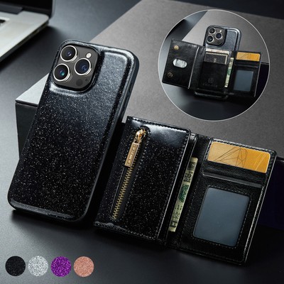 Magnetic Card Pack Leather Shockproof Phone Case For iPhone 15 14 13 12 Pro Max