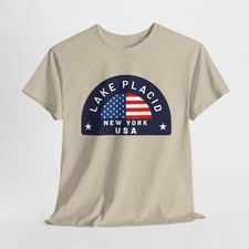Lake Placid, New York - Unisex Heavy Cotton Tee
