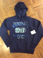 NEW Boys XL 14-16 HANES Pullover Hoodie Navy Blue Graphic Sweatshirt