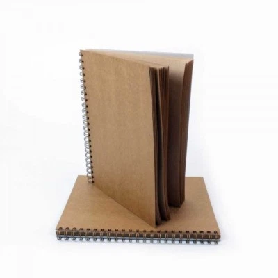 Seawhite A4 A5 Portrait Kraft Brown Sketch book Artist Scrap Book Drawing Art