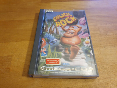 Chuck Rock Sega Mega CD Drive komplett PAL CIB