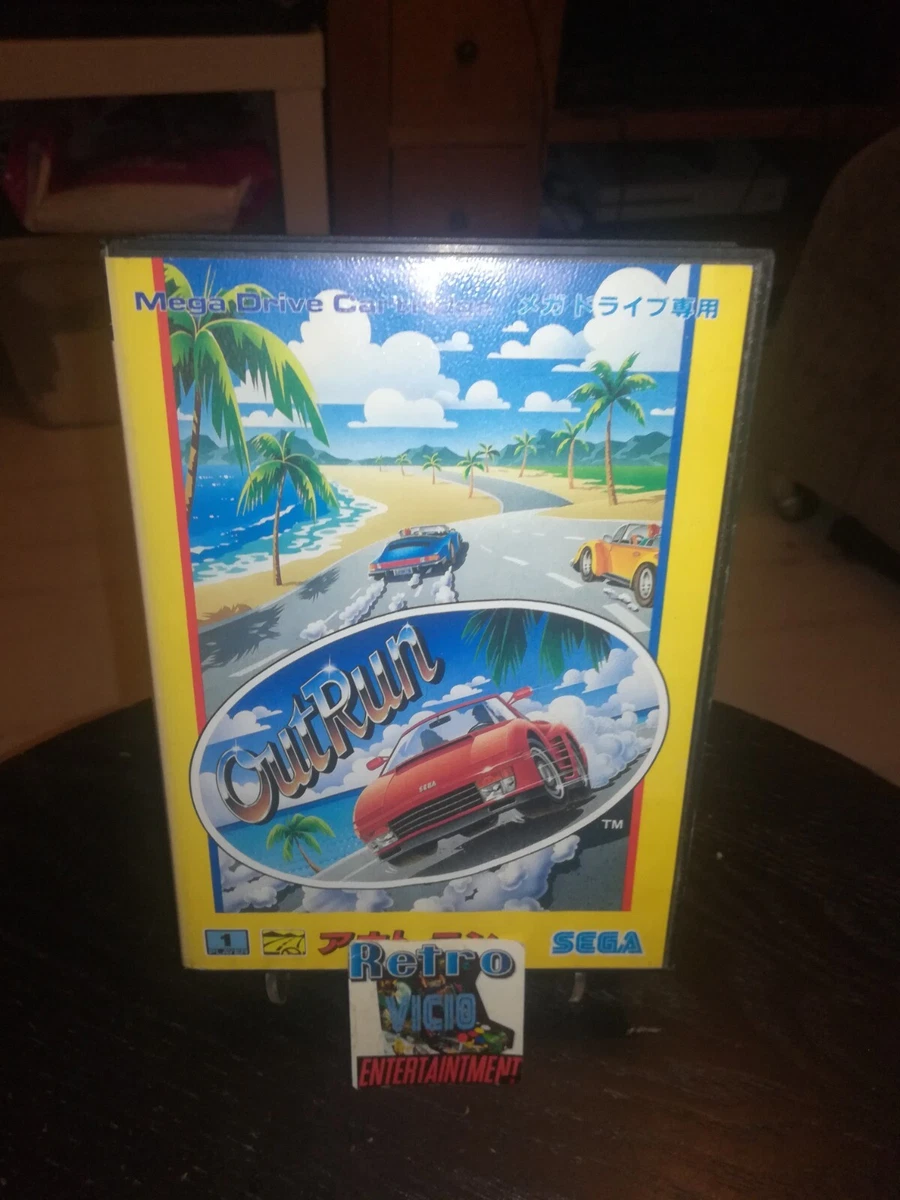 Jeu Turbo Outrun Sur Sega Mega Drive - PAL, Bon état, Course Rétro