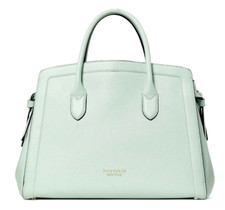 New Kate Spade Knott Pebble Leather Large Satchel Leather Chrystal Blue